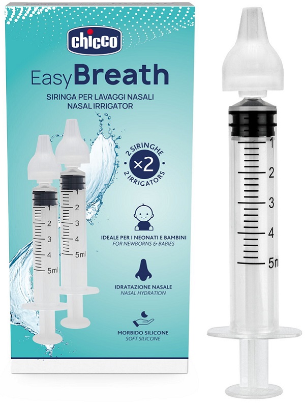 SIRINGA NASALE LAVAGGI EASY BREATH CHICCO 2 PEZZI - Farmacia Mortise