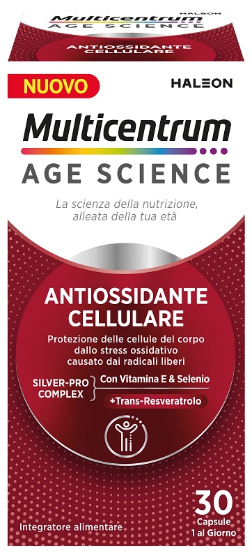 MULTICENTRUM AGE SCIENCE ANTIOSSIDANTE CELLULARE 30 CAPSULE - Farmacia Mortise