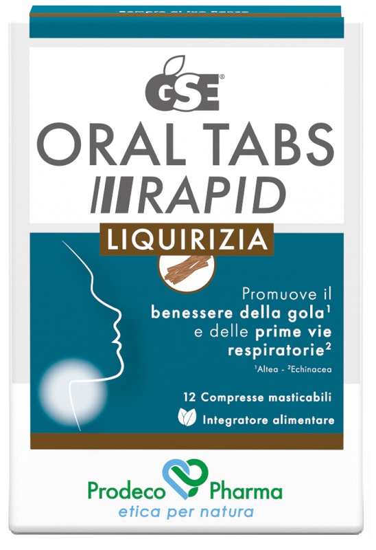 GSE ORAL TABS RAPID LIQUIRIZIA 12 COMPRESSE DA 1,5 G - Farmacia Mortise