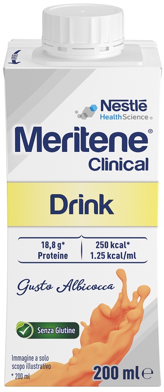 MERITENE CLINICAL DRINK ALBICOCCA 200 ML - Farmacia Mortise