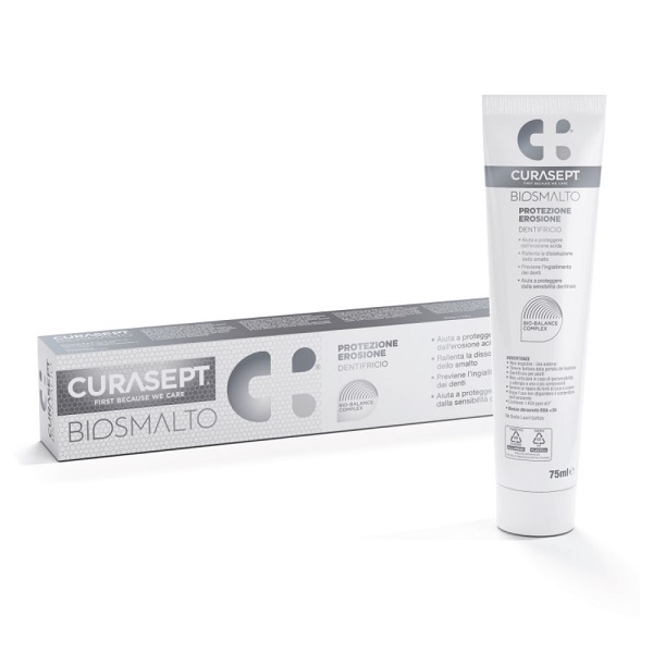 CURASEPT BIOSMALTO PROTEZIONE EROSIONE DENTIFRICIO 75 ML - Farmacia Mortise