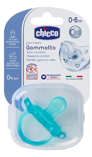 CHICCO GOMMOTTO IN SILICONE BOY 0-6 MESI 1 PEZZO - Farmacia Mortise
