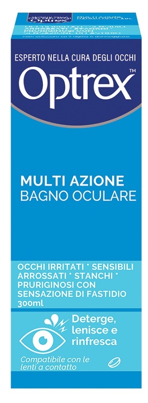 BAGNO OCULARE OPTREX MULTI AZIONE 300 ML + OCCHIERA FLESSIBILE - Farmacia Mortise