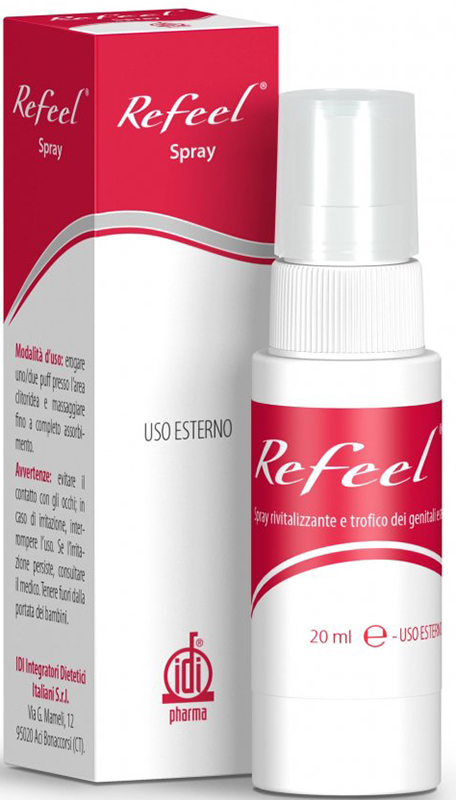 REFEEL SPRAY RIVITALIZZANTE E TROFICO DEI GENITALI ESTERNI FEMMINILI 20 ML - Farmacia Mortise