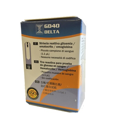 STRISCE MISURAZIONE GLICEMIA BRUNO GD40 DELTA 25 PEZZI - Farmacia Mortise