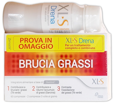 XLS BRUCIA GRASSI 60 COMPRESSE + FLACONCINO XLS DRENA - Farmacia Mortise