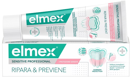 DENTIFRICIO ELMEX SENSITIVE RIPARA & PREVIENE 75 ML - Farmacia Mortise