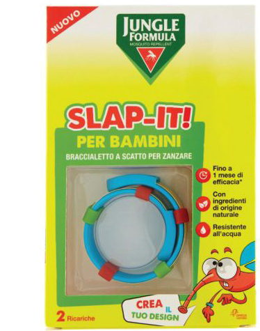 JUNGLE FORMULA SLAP-IT BRACCIALETTO ANTI-ZANZARE PER BAMBINI+ 2 RICARICHE - Farmacia Mortise