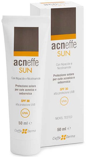 ACNEFFE SUN SPF 30 ALTA PROTEZIONE UVB PER CUTE ACNEICA E SEBORROICA 50 ML - Farmacia Mortise
