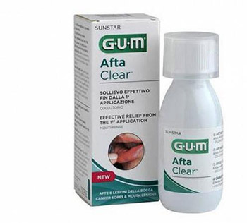 GUM AFTACLEAR RINSE 120 ML COLLUTORIO - Farmacia Mortise