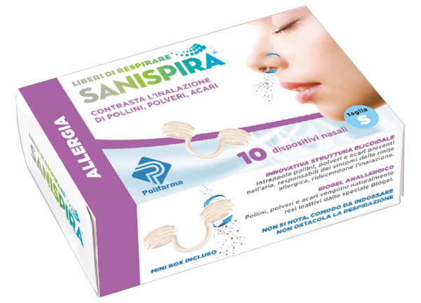 SANISPIRA ALLERGIA DISPOSITIVO NASALE 10 PEZZI TAGLIA M - Farmacia Mortise