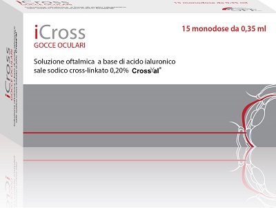 ICROSS SOLUZIONE OFTALMICA ACIDO IALURONICO CROSS-LINKATO 0,2% 15 MONODOSI DA 0,35 ML - Farmacia Mortise