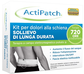 ACTIPATCH KIT DOLORI ALLA SCHIENA PER TERAPIA A CAMPO ELETTROMAGNETICO PULSATO DURATA 720 ORE - Farmacia Mortise