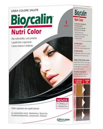 BIOSCALIN NUTRI COLOR 1 NERO SINCROB 124 ML - Farmacia Mortise