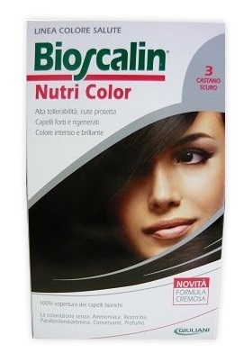 BIOSCALIN NUTRI COLOR 3 CASTANO SCURO SINCROB 124 ML - Farmacia Mortise