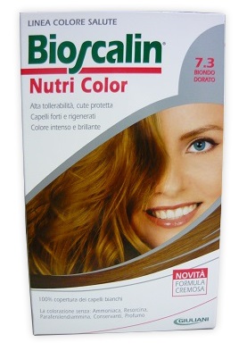 BIOSCALIN NUTRI COLOR 7,3 BIONDO DORATO SINCROB 124 ML - Farmacia Mortise