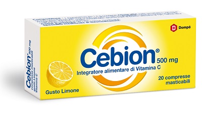 CEBION MASTICABILE LIMONE VITAMINA C 500 MG 20 COMPRESSE - Farmacia Mortise