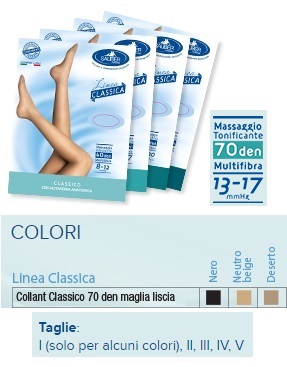 SAUBER COLLANT 70 DENARI MAGLIA LISCIA NERO 5 LINEA CLASSICA - Farmacia Mortise
