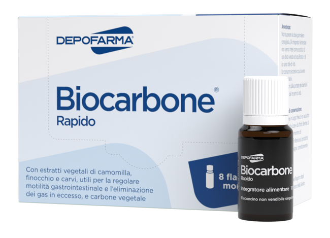 BIOCARBONE RAPIDO 8 FLACONCINI - Farmacia Mortise