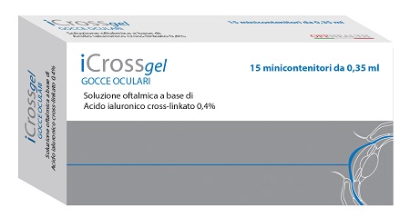 ICROSS GEL GOCCE OCULARI ACIDO IALURONICO CROSS-LINKATO 0,4% 15 MONODOSE DA 0,35 ML - Farmacia Mortise