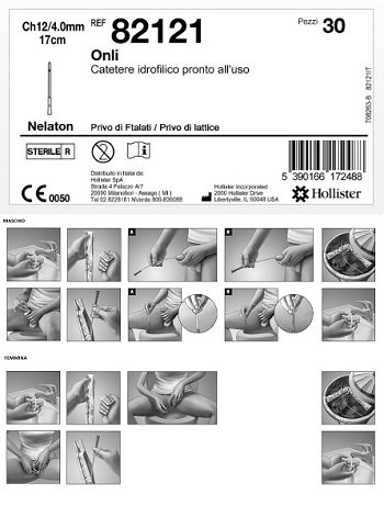 CATETERE IDROFILICO ONLI 17 CM CH 12 30 PEZZI - Farmacia Mortise