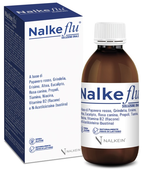 NALKEFLU SOLUZIONE ORALE 200 ML + 1  BUSTINA DA 2,5 G - Farmacia Mortise