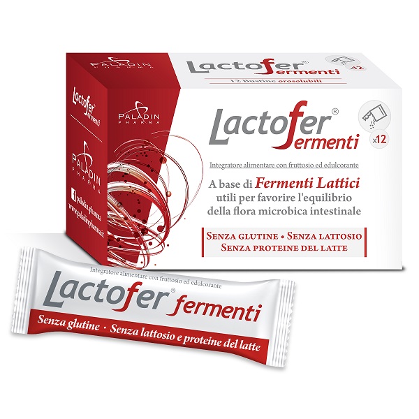LACTOFER FERMENTI 12 BUSTINE OROSOLUBILI - Farmacia Mortise