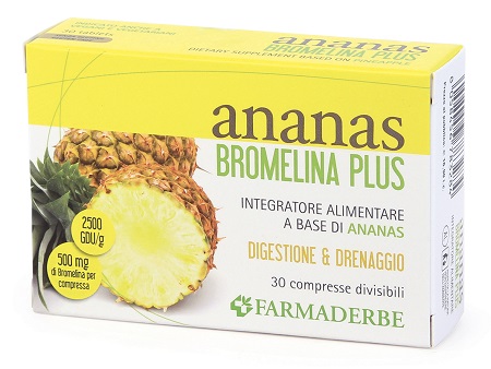 ANANAS BROMELINA PLUS 30 COMPRESSE - Farmacia Mortise