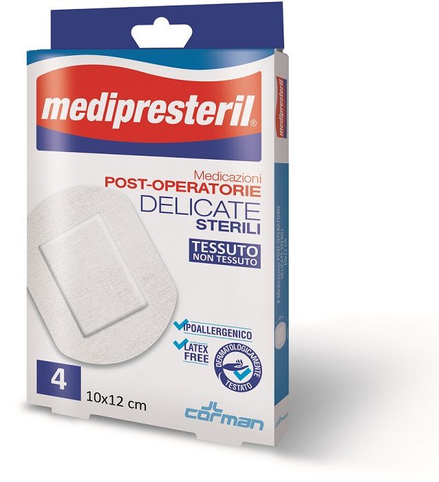 MEDICAZIONE POST OPERATORIA MEDIPRESTERIL DELICATA TNT 10X12CM 5 PEZZI - Farmacia Mortise