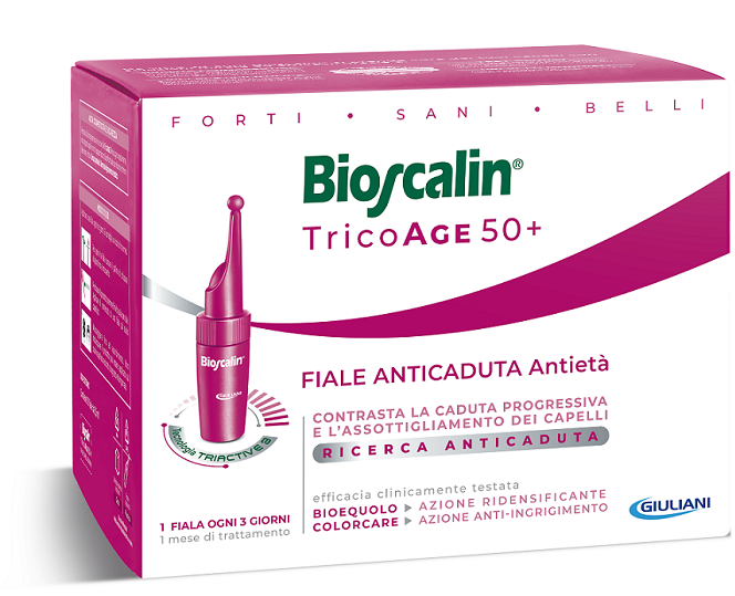 BIOSCALIN TRICOAGE ANTICADUTA ANTIETA' 10 FIALE 3,5 ML - Farmacia Mortise