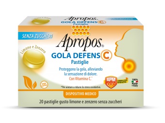 APROPOS GOLA DEFENS C LIMONE/ZENZERO 20 PASTIGLIE - Farmacia Mortise