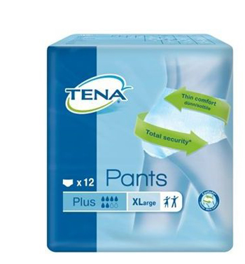 PANNOLONE PULL UP TENA PANTS PLUS TAGLIA EXTRA LARGE 12 PEZZI - Farmacia Mortise