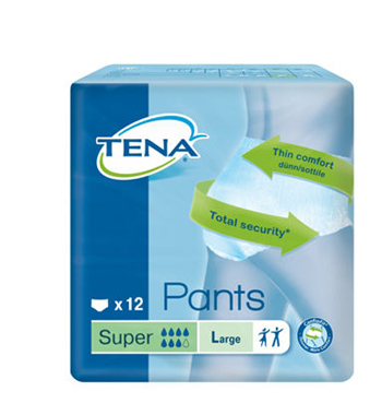 PANNOLONE PULL UP TENA PANTS SUPER TAGLIA LARGE 12 PEZZI - Farmacia Mortise