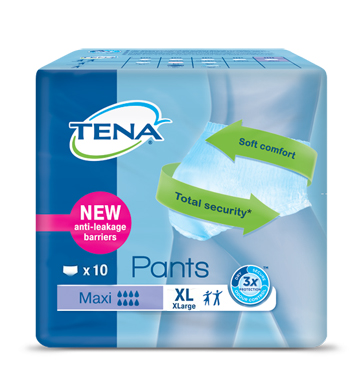 PANNOLONE PULL UP TENA PANTS MAXI TAGLIA EXTRA LARGE 10 PEZZI - Farmacia Mortise