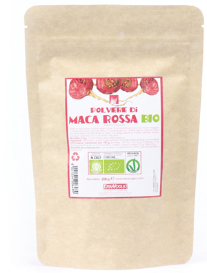MACA ROSSA POLVERE BIO 200 G - Farmacia Mortise