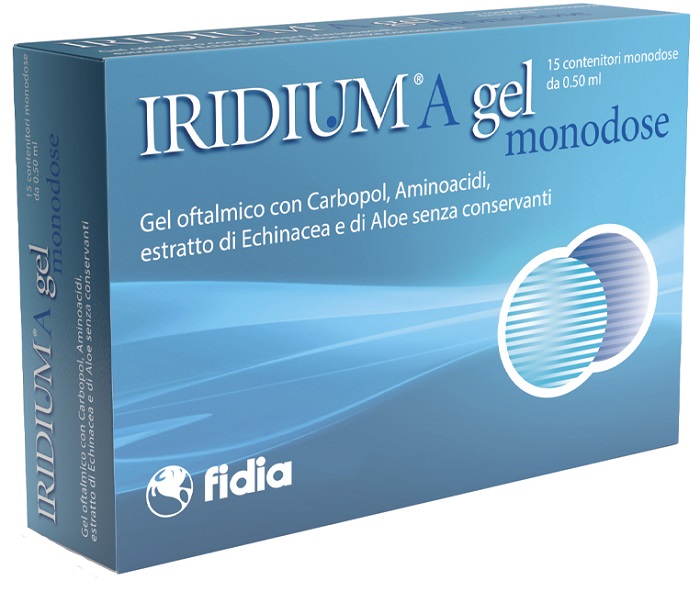 IRIDIUM A GEL OFTALMICO MONODOSE 15 CONTENITORI DA 0,50 ML - Farmacia Mortise