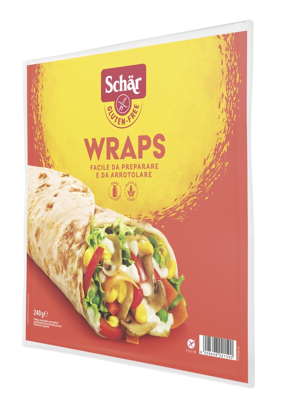 SCHAR WRAPS PIADINA ARROTOLABILE SENZA LATTOSIO 240 G - Farmacia Mortise