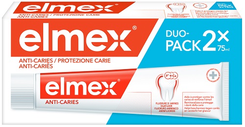 ELMEX PROTEZIONE CARIE 2 X 75 ML - Farmacia Mortise