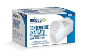 CONTENITORE PER LA RACCOLTA DELLE URINE UNIDEA NELLE 24 ORE 2500 ML - Farmacia Mortise