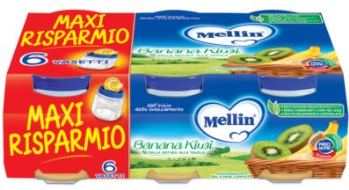 MELLIN OMOGENEIZZATO BANANA KIWI 6 X 100 G - Farmacia Mortise