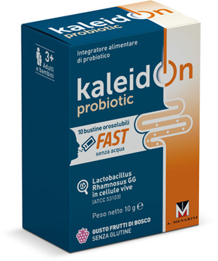 KALEIDON PROBIOTIC FAST FRUTTI DI BOSCO 10 BUSTE OROSOLUBILI - Farmacia Mortise