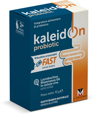 KALEIDON PROBIOTIC FAST BIANCO NATURALE 10 BUSTE OROSOLUBILI - Farmacia Mortise