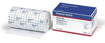 FASCIA AUTOADESIVA IPOALLERGENICA FIXOMULL STRETCH PER FISSAGGIO CATETERI M 5 X 5 CM - Farmacia Mortise