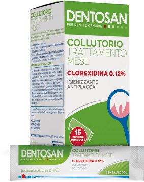 DENTOSAN COLLUTORIO MONODOSE TRATTAMENTO MENSILE 0,12% 15 BUSTINE DA 10 ML - Farmacia Mortise