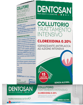 DENTOSAN COLLUTORIO MONODOSE INTENSIVO 0,20% 15 BUSTINE DA 10 ML - Farmacia Mortise