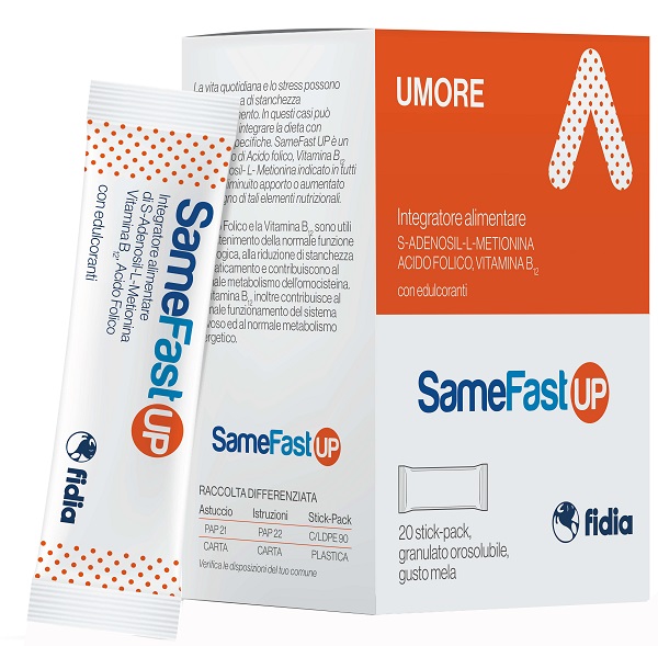 SAMEFAST UP 20 STICK PACK GRANULATO OROSOLUBILE GUSTO ANANAS - Farmacia Mortise