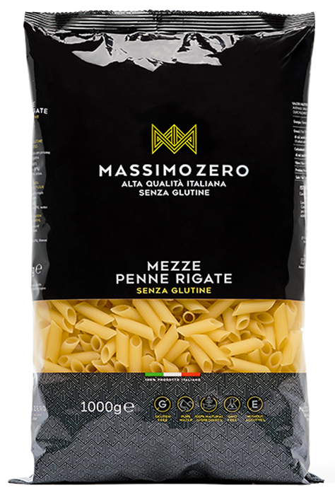 MASSIMO ZERO MEZZE PENNE RIGATE 1 KG - Farmacia Mortise