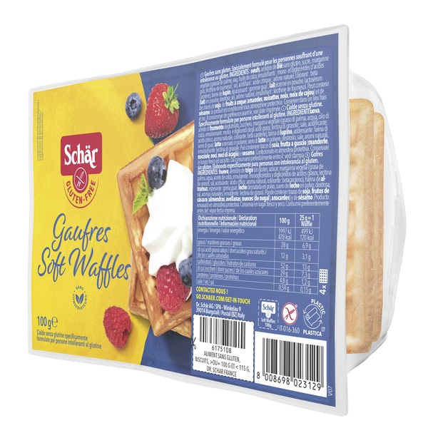 SCHAR GAUFRE SOFT WAFFLES 100 G - Farmacia Mortise