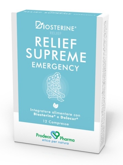 BIOSTERINE RELIEF SUPREME EMERGENCY 12 COMPRESSE - Farmacia Mortise
