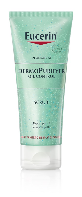 EUCERIN PELLE IMPURA DERMOPURIFYER OIL CONTROL SCRUB 100 ML - Farmacia Mortise